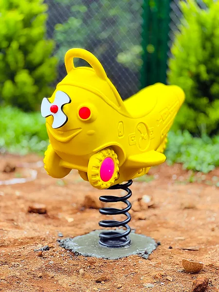 Playzone real on-site installation of Spring Rider