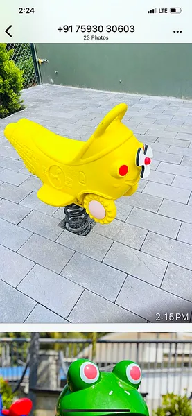 Playzone real on-site installation of Spring Rider