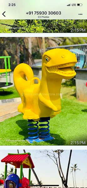 Playzone real on-site installation of Spring Rider