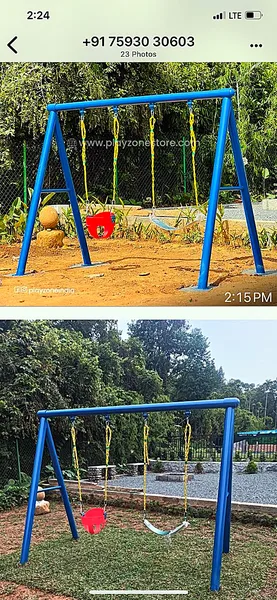 Playzone real on-site installation of Swing
